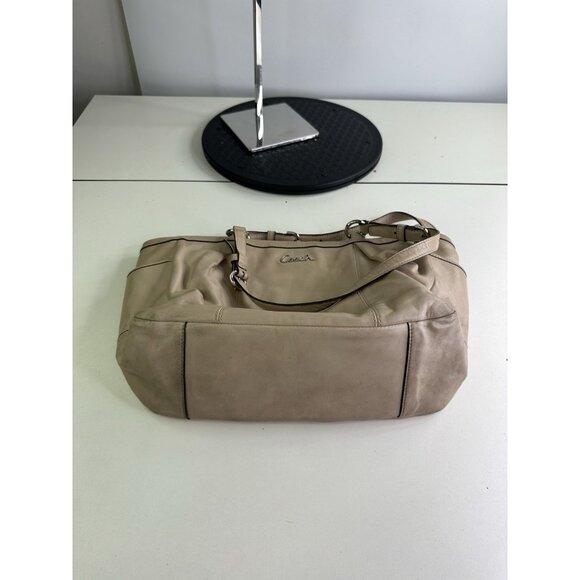 Coach F17721 Gallery Leather Shoulder Handbag Tote Purse Beige - Picture 16 of 16